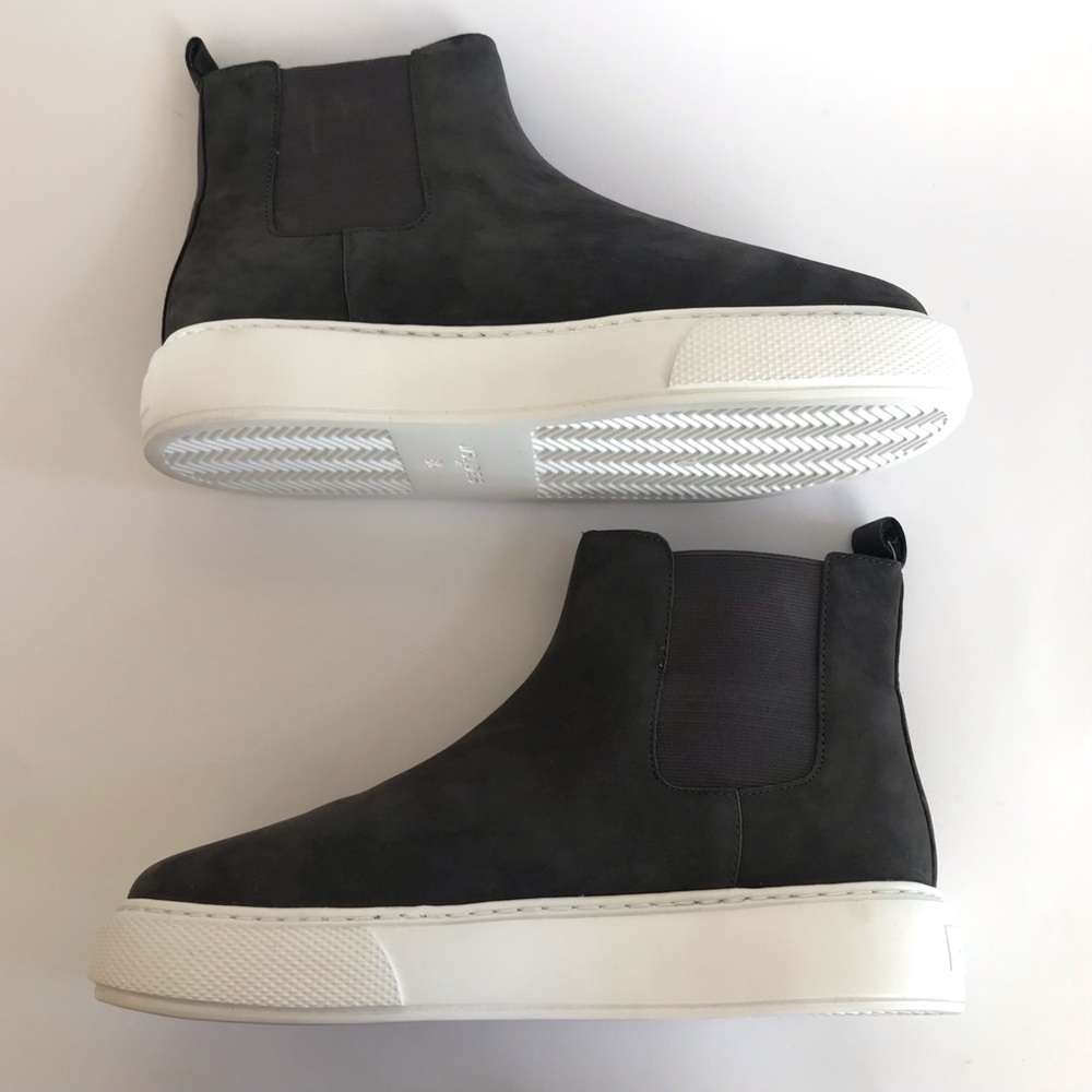 J/SLIDES NYC Dani Chelsea Gray Nubuck Suede Platform Slip On Bootie Sze 8.5 NIB - Picture 7 of 15